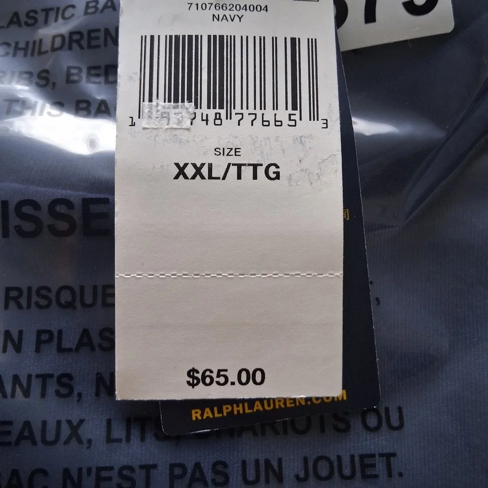 NWT Polo Ralph Lauren Polo Crest T Shirt Men's 2XL Blue Graphic Logo $65.00